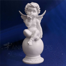 STATUE ANGE GARDIEN VOEUX 27CM