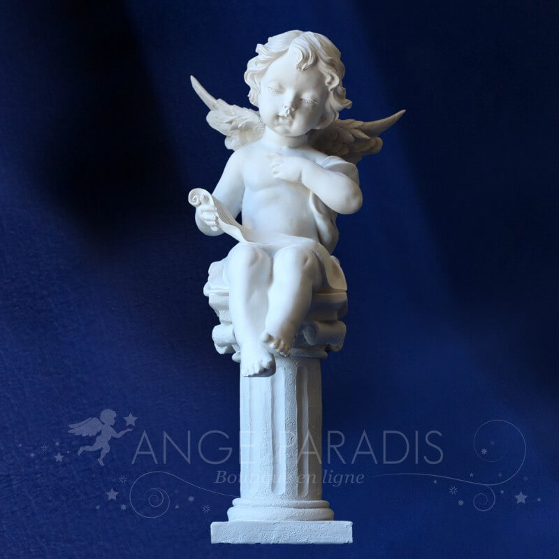 statuette ange assis