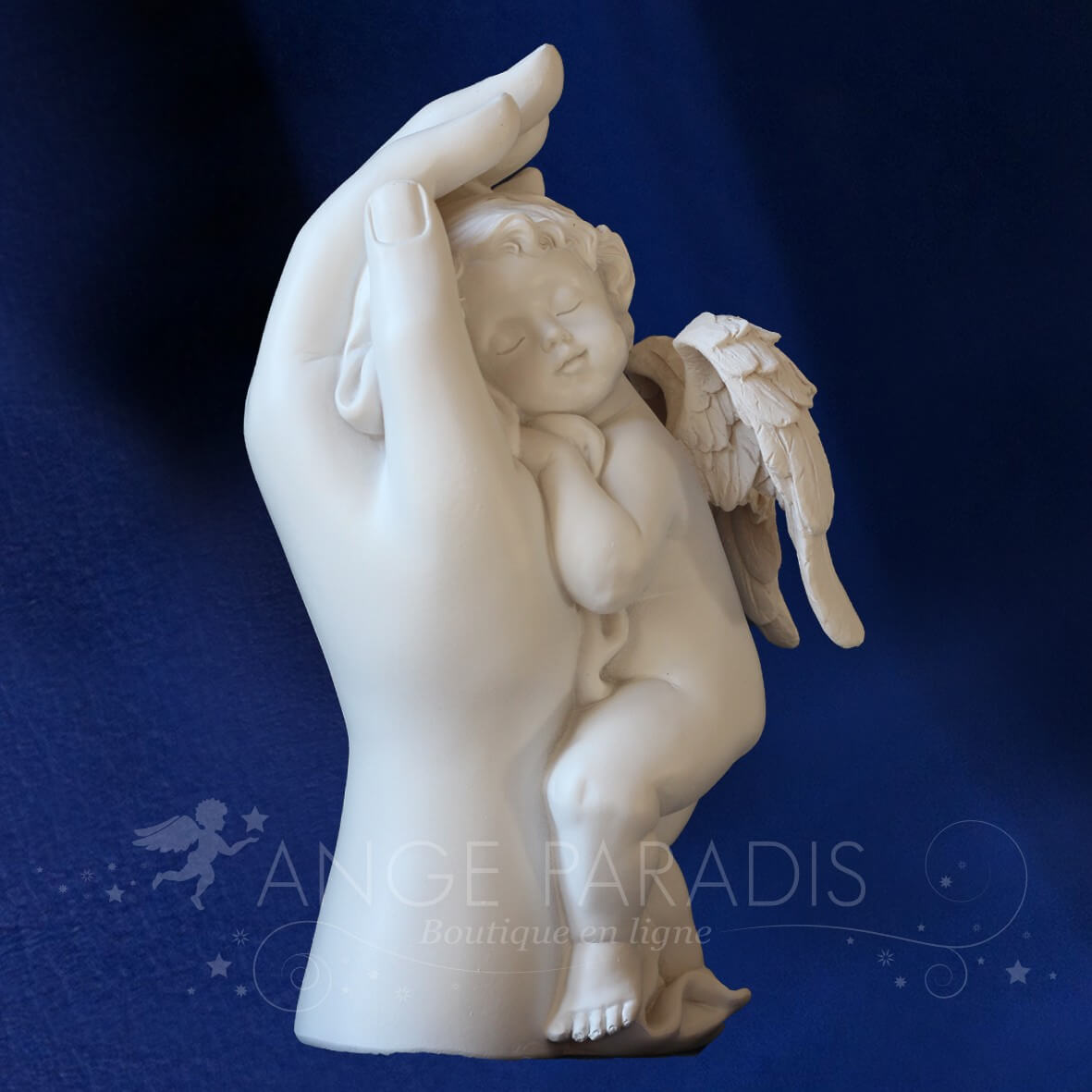 Grande Sculpture Ange Main - 23cm