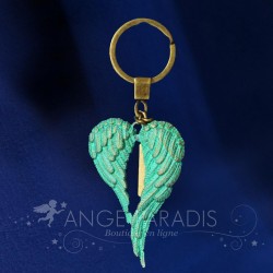 PORTE CLE AILES ANGE TURQUOISE