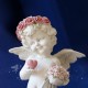 GRANDE STATUE ANGE coeur rouge decoration ange aureole anges avec ailes grands anges pour exterieur