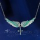 COLLIER AILES ANGE CELESTE TURQUOISE