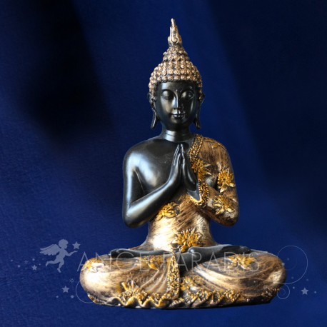 Statue et Statuette de Bouddha doré et vieilli