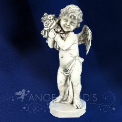 ANGE FLEURS - STATUE D'ANGE 25cm