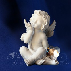 ANGE VOEUX COEUR DIAMANT - Figurine d'Ange