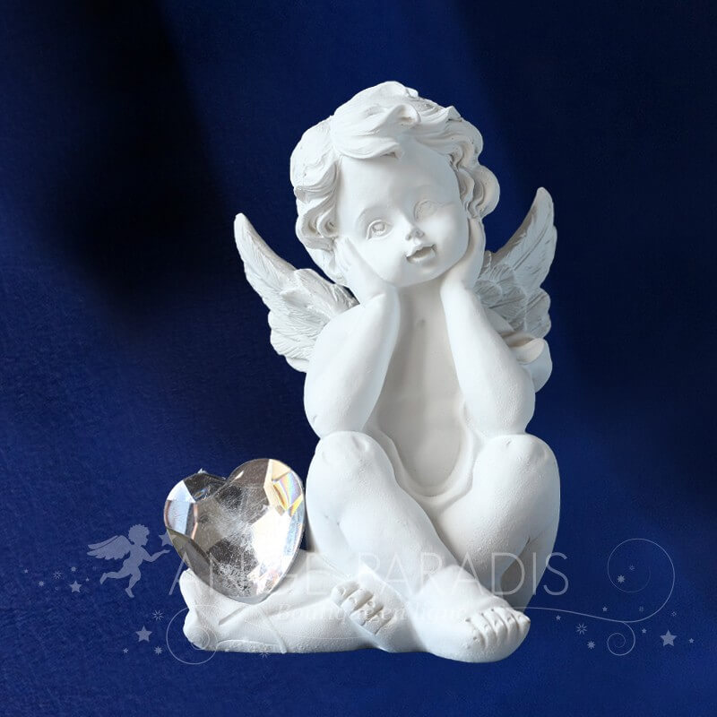 ANGE ADMIRABLE COEUR BRILLANT - Figurine d'ange