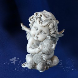 Figurine D'ange Ourson Naissance - 11cm