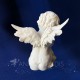 statuette d'ange blanche