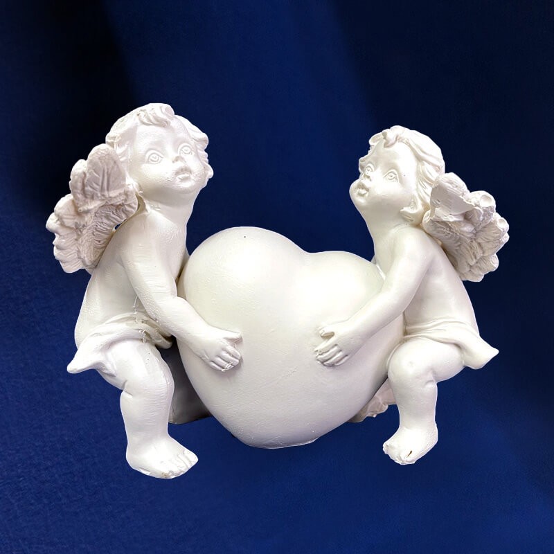 Figurine Coeur Des Anges - 9,5x8cm
