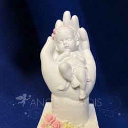 STATUETTTE bebe ange main