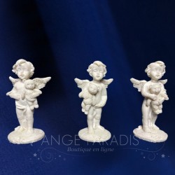3 Figurines Anges avec Ourson - 8cm