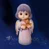 Figurine ange Cerf Violet
