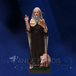 STATUETTE SAINT ANTOINE AVEC COCHON