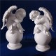 figurines d'anges gardiens - anges en platre, resine ciment
